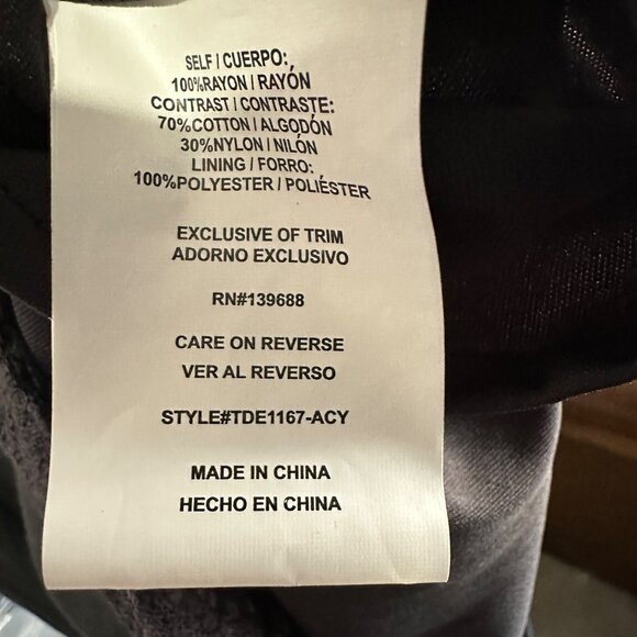 Altard State size M black lace trim sleeveless lined dress missing button - Picture 6 of 9